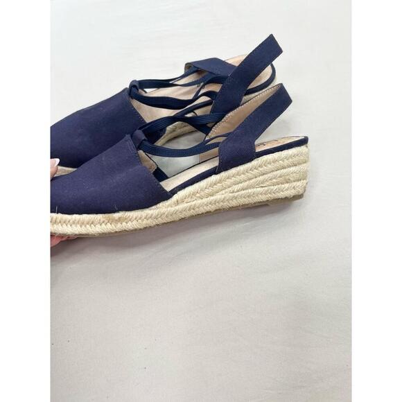LifeStride Katrina 2 Shoes Size US 8.5 Navy Blue Espadrilles Wedge Canvas - Picture 7 of 13